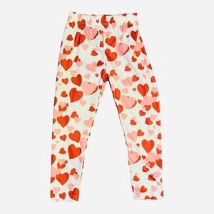 Heart Print Leggings Girls sz. 90 / 18-24 Months